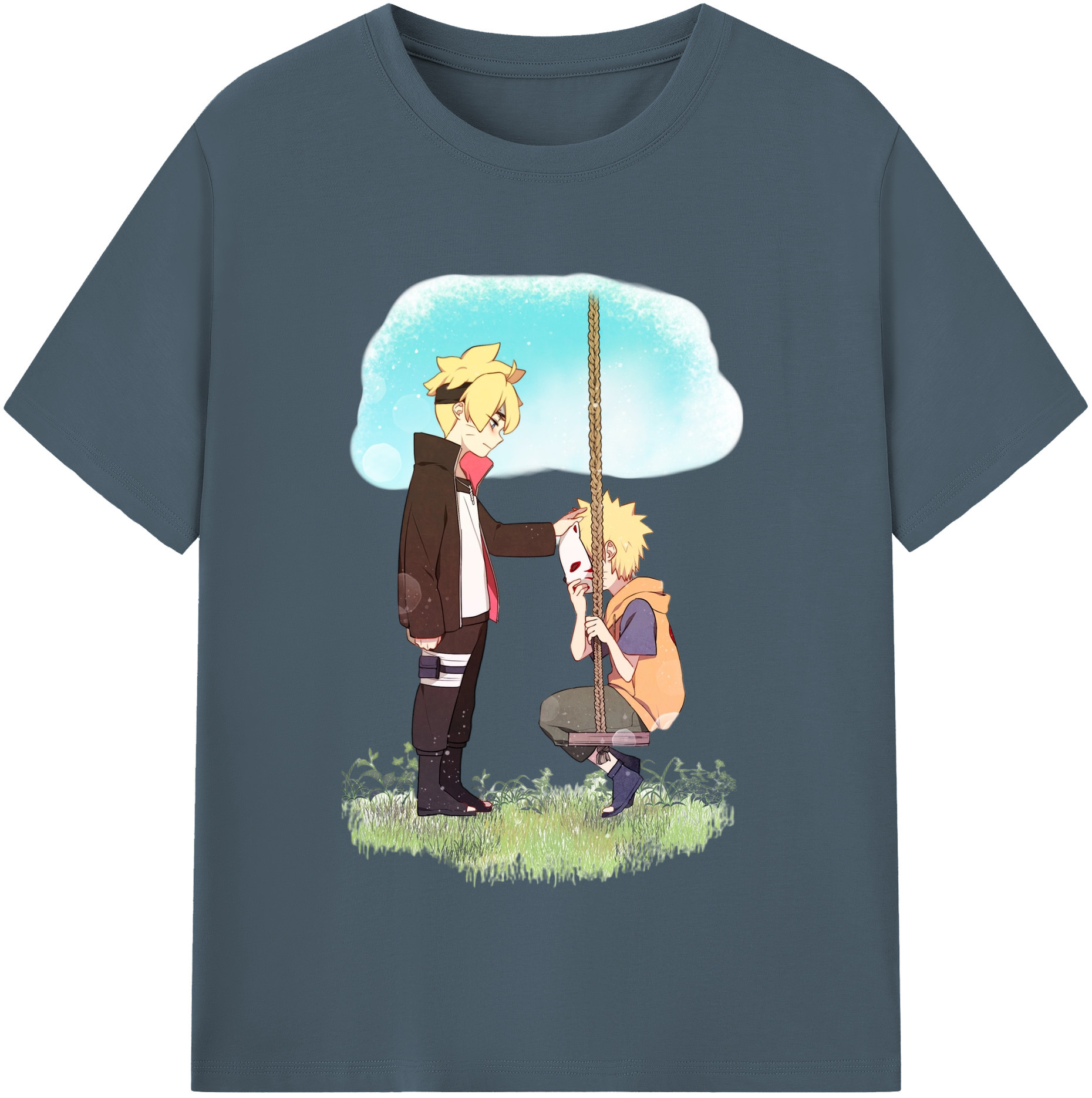 （画像用） NARUTO -ナルト- うずまき ボルト Uzumaki Boruto 綿100％半袖Tシャツ（フロントプリント）